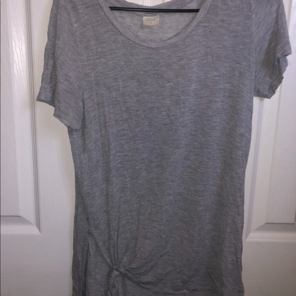 soft gray tee shirt